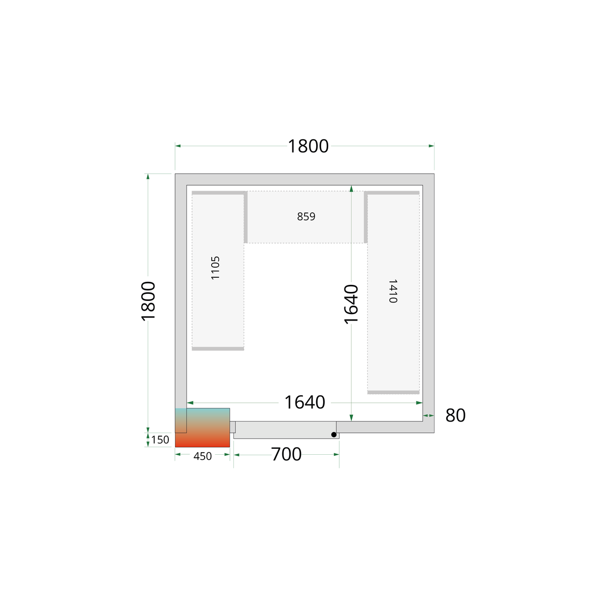 TEFCOLD CRPF1818 Shelf Kit CRPF1818