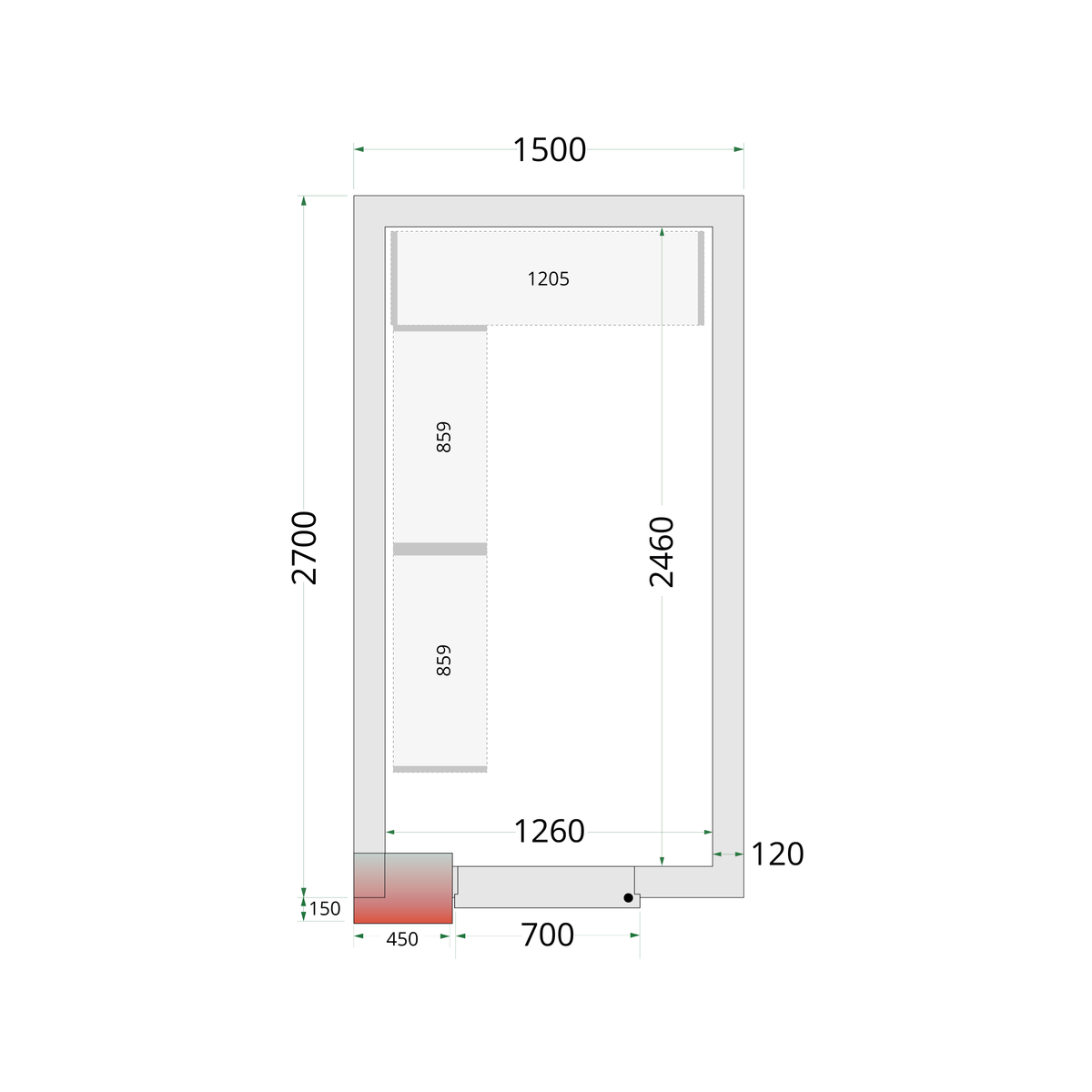 TEFCOLD Shelf Rack System Kit CRNF1527