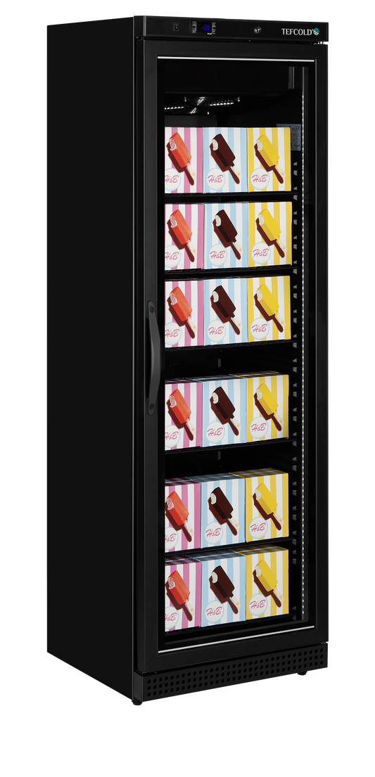 TEFCOLD UF400VGB Glass Door Display Freezer