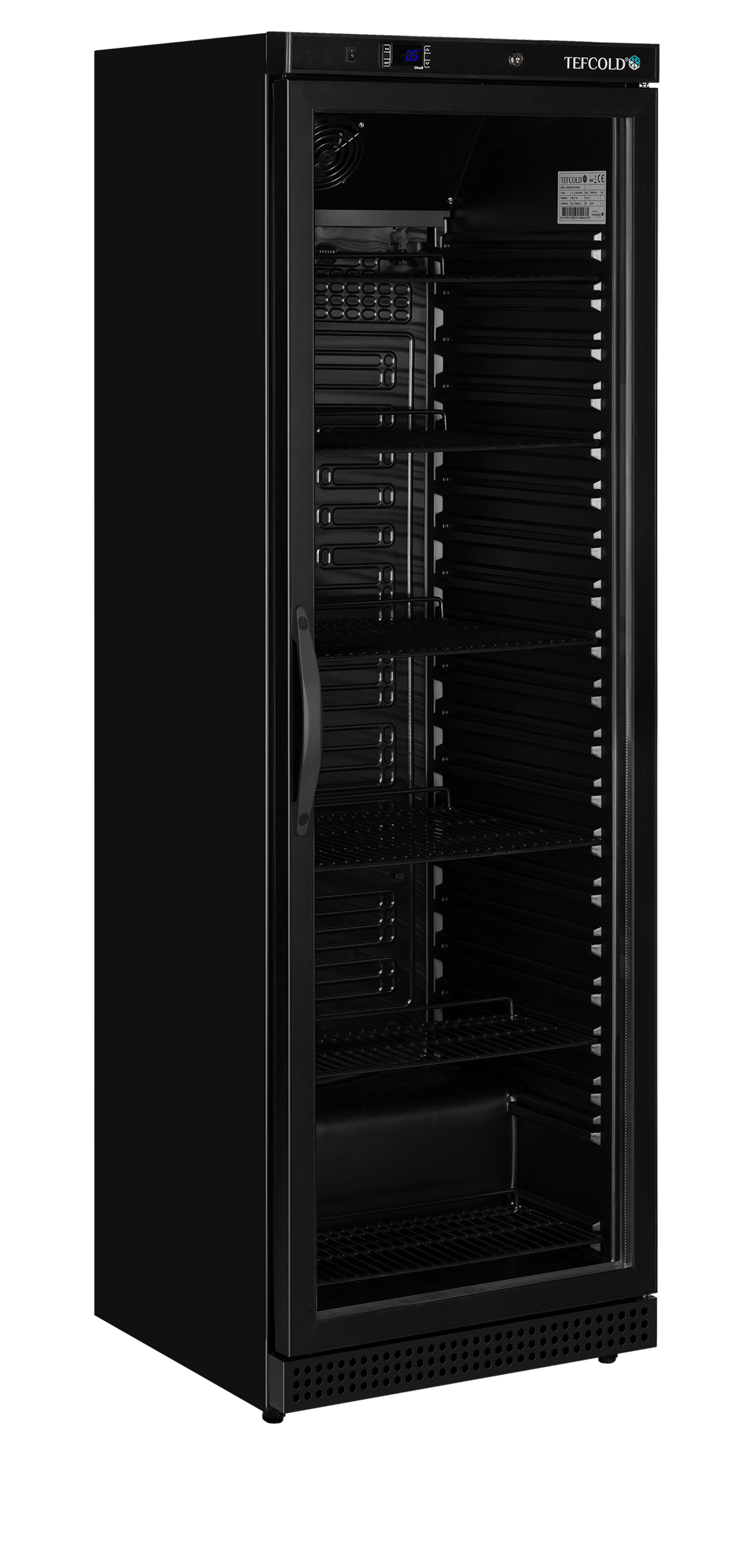 TEFCOLD UR400G BLACK Glass Door Merchandiser