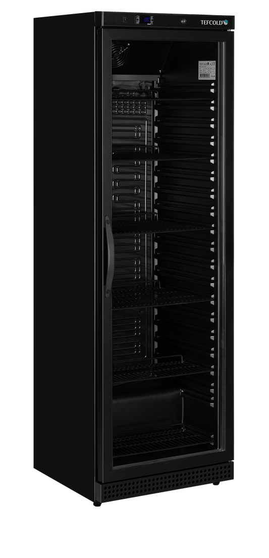 TEFCOLD UR400G BLACK Glass Door Merchandiser
