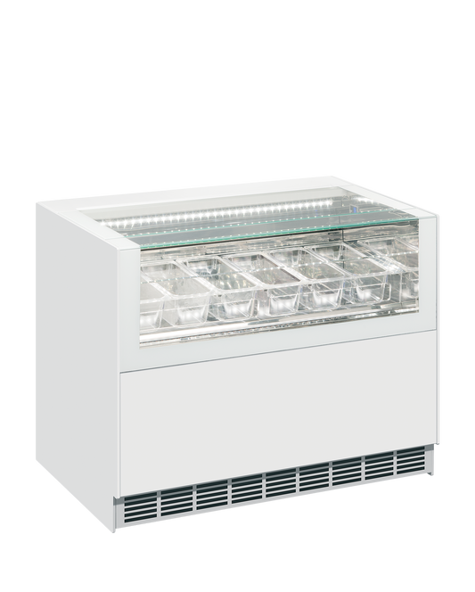 ISA ONESHOW FREE REGULAR Ventilated Scoop Ice Cream Display