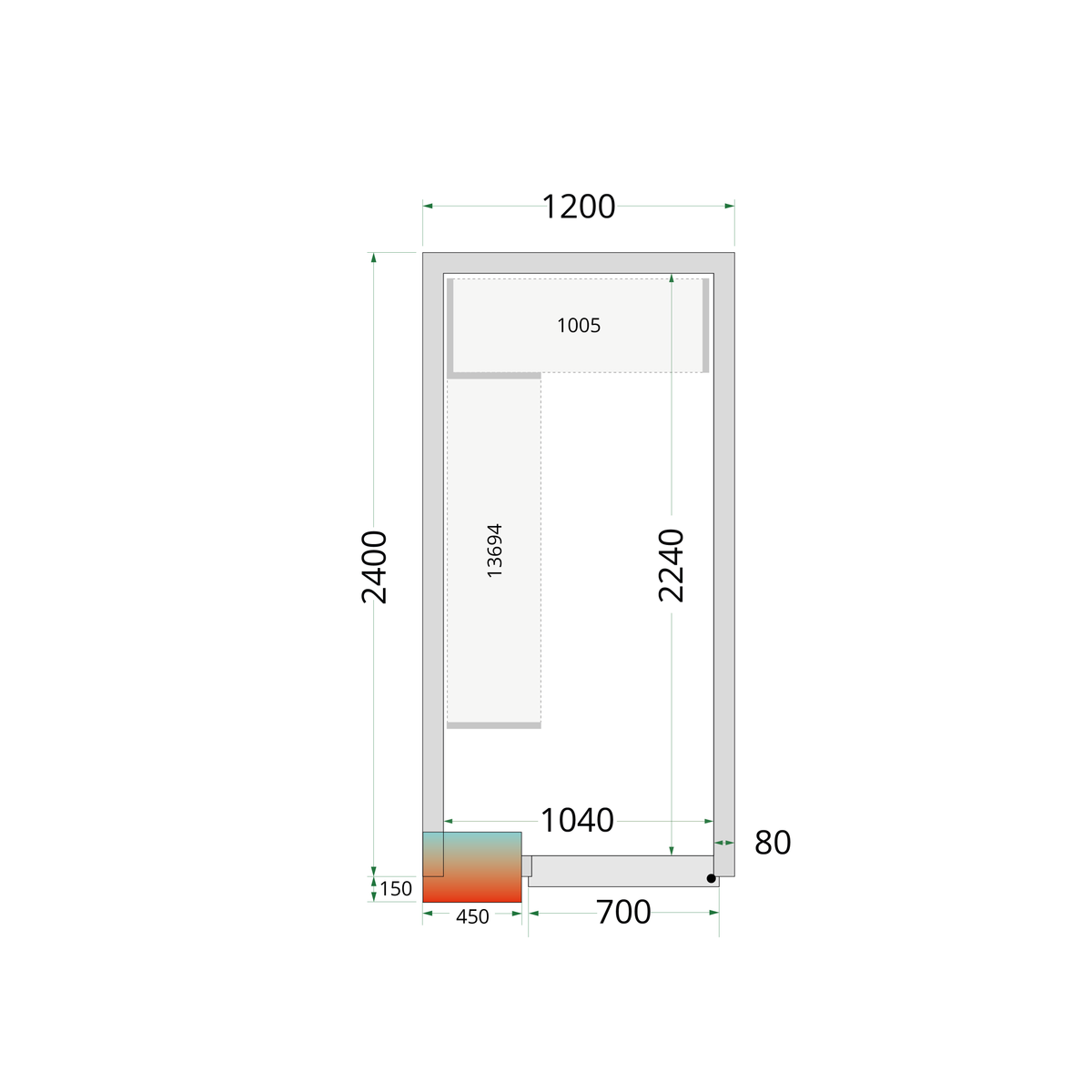 TEFCOLD Shelf Rack System Kit CRPF1224