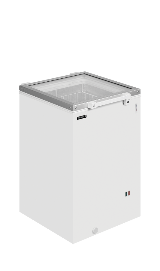 TEFCOLD ST160 Hinged Glass Lid Chest Freezer