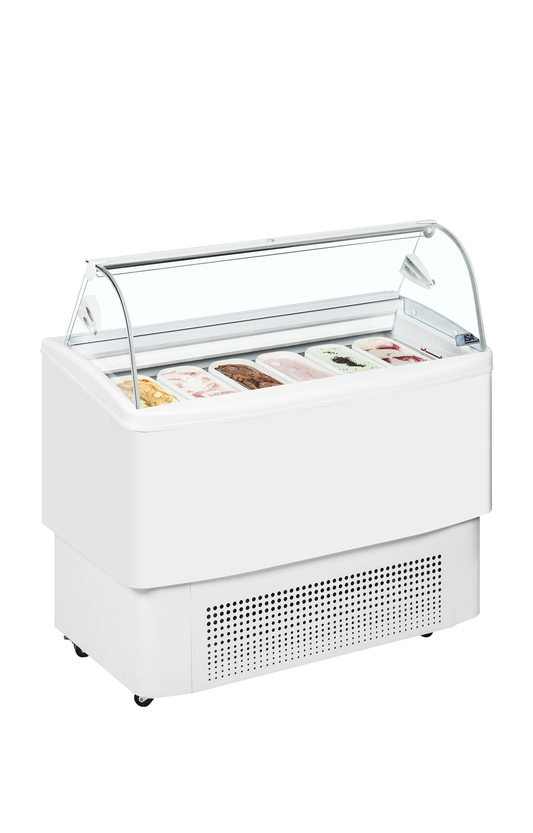 ISA FIJI 6 Ventilated Scoop Ice Cream Display
