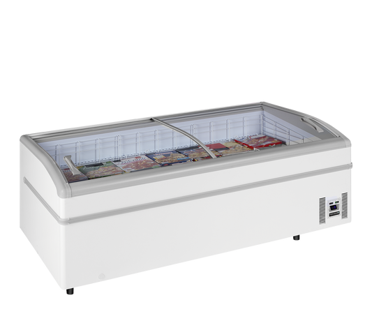 TEFCOLD SUPER 220DE White High Vision Supermarket Freezer